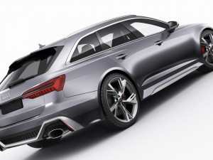 audi rs6 avant 2020 Modelo 3D