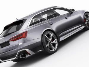 audi rs6 avant 2020 3D Model