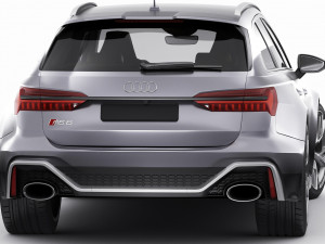 audi rs6 avant 2020 Modelo 3D