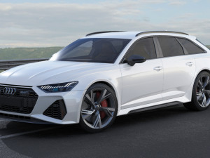 audi rs6 avant 2020 Modelo 3D