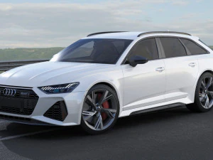 audi rs6 avant 2020 3D Model