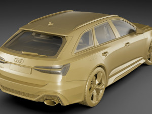 audi rs6 avant 2020 Modelo 3D