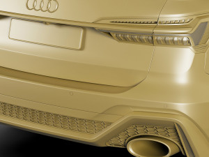 audi rs6 avant 2020 Modelo 3D
