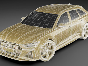 audi rs6 avant 2020 Modelo 3D