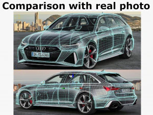 audi rs6 avant 2020 3D Model