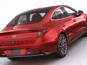 hyundai sonata 2020 3D Model