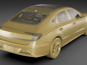 hyundai sonata 2020 3D Modell