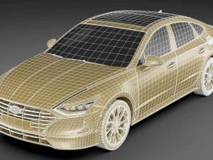 hyundai sonata 2020 3D Model