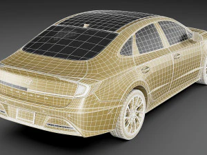 hyundai sonata 2020 3D Model