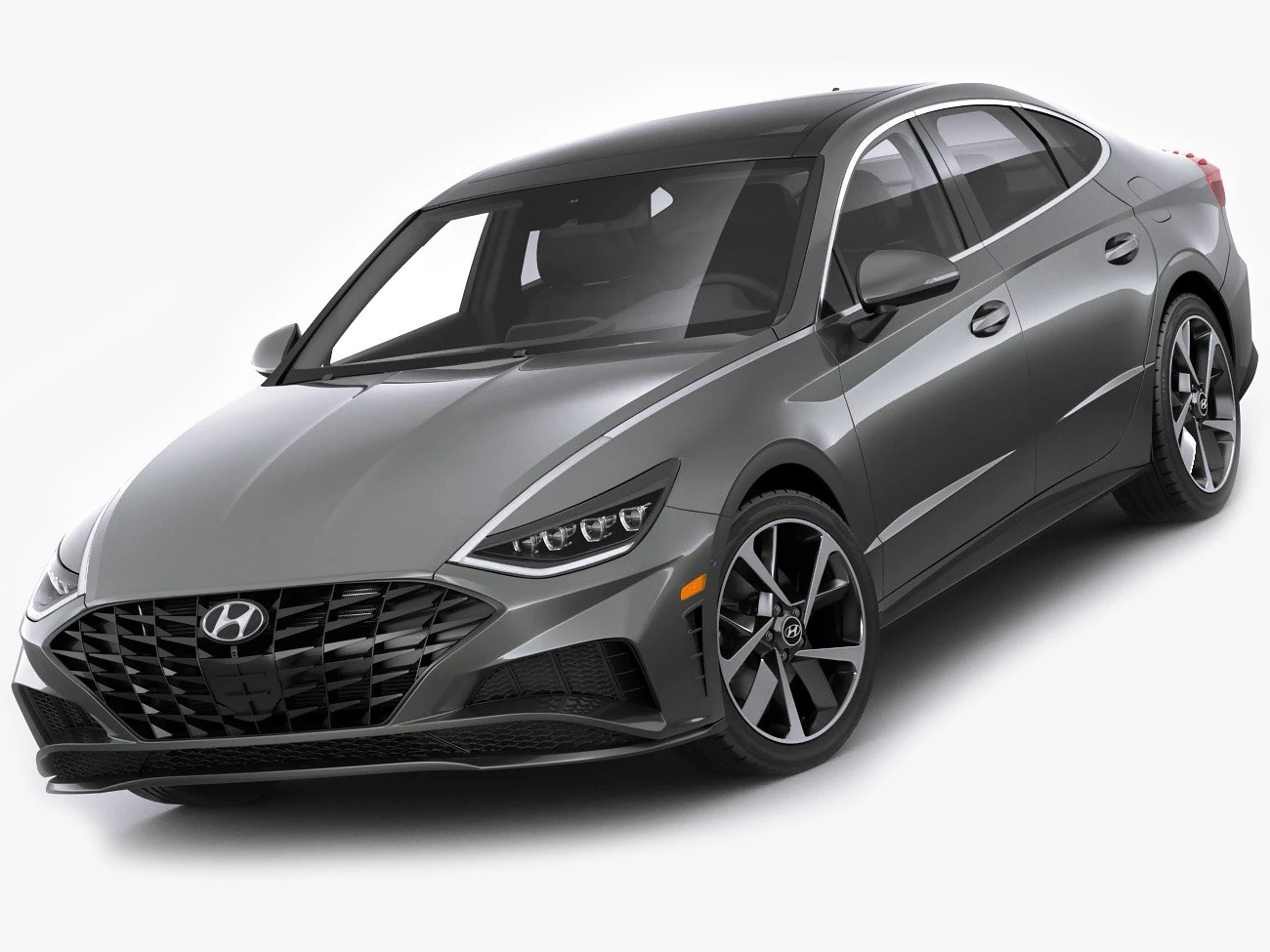 hyundai sonata us 2020 3D Model .c4d .max .obj .3ds .fbx .stl .blend 