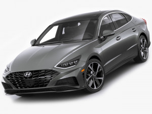 hyundai sonata us 2020 3D मॉडल