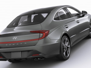 hyundai sonata us 2020 3D 모델