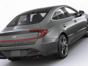 hyundai sonata us 2020 3D Model