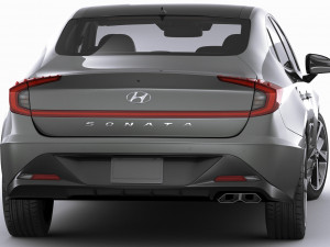 hyundai sonata us 2020 3D 모델