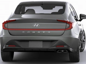 hyundai sonata us 2020 3D Model
