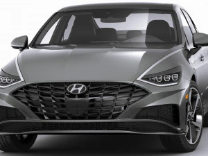 hyundai sonata us 2020 3D Model