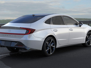 hyundai sonata us 2020 3D 모델