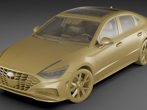 hyundai sonata us 2020 3D 모델