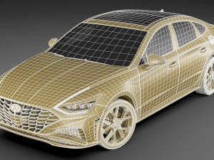 hyundai sonata us 2020 3D 모델