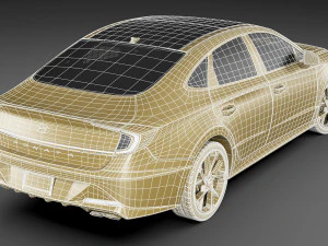 hyundai sonata us 2020 3D Model