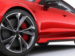 audi rs7 sportback 2020 3D Model