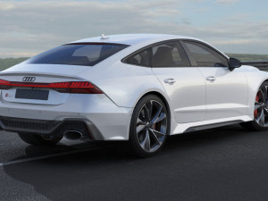 audi rs7 sportback 2020 3D Model