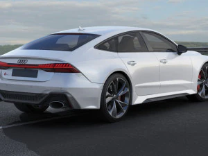 audi rs7 esportivo 2020 Modelo 3D