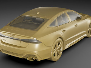 audi rs7 sportback 2020 3D Model