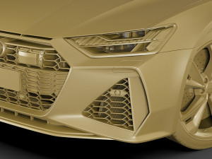 audi rs7 sportback 2020 3D Model