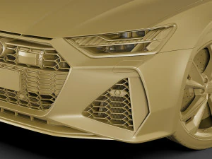 audi rs7 esportivo 2020 Modelo 3D