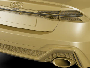 audi rs7 esportivo 2020 Modelo 3D