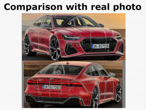 audi rs7 esportivo 2020 Modelo 3D
