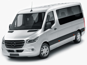mercedes sprinter tourer 2018 l2h1 3D 模型