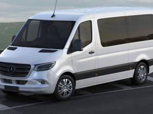 mercedes sprinter tourer 2018 l2h1 3D 模型