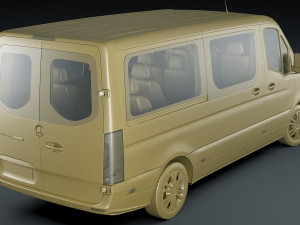 mercedes sprinter tourer 2018 l2h1 3D 模型