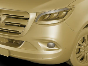 mercedes sprinter tourer 2018 l2h1 3D Model