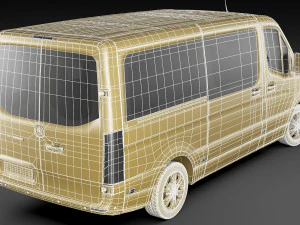 mercedes sprinter tourer 2018 l2h1 3D Model
