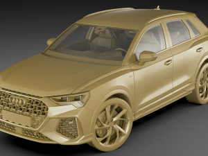 audi rs q3 2020 3D 模型