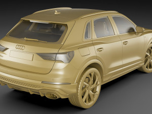 audi rs q3 2020 3D 模型