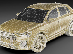 audi rs q3 2020 3D 模型