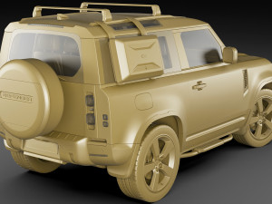land rover defender 90 2020 3D Model