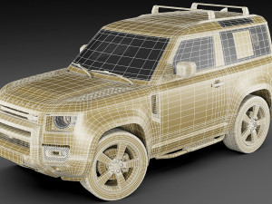 land rover defender 90 2020 3D Model