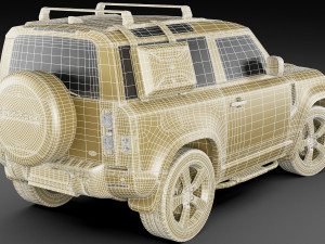 land rover defender 90 2020 3D Model