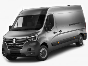 renault master van l3h2 2019 3D Модель