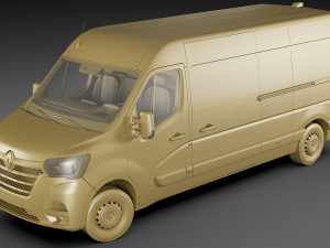renault master van l3h2 2019 3D Модель