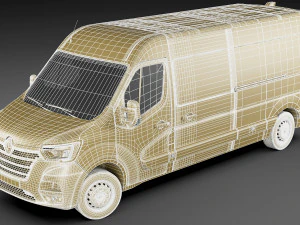 renault master van l3h2 2019 3D Model