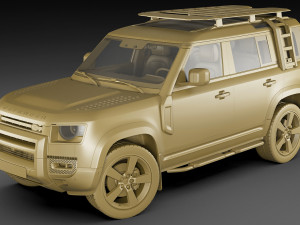 land rover defender 110 2020 Modello 3D