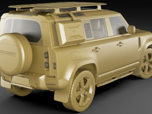 land rover defender 110 2020 Modello 3D