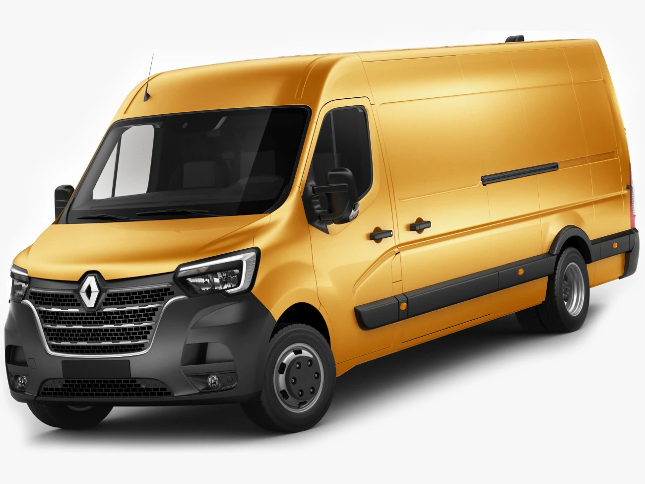 renault master van l4h2 2019 3D Model .c4d .max .obj .3ds .fbx .stl .blend