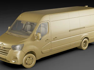 renault master van l4h2 2019 3D Model